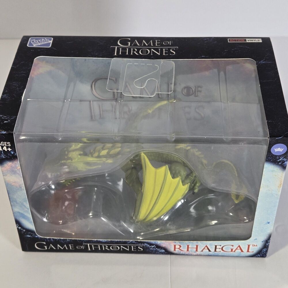 The Loyal Subjects Game Of Thrones Rhaegal Action Vinyl Figure Green Dragon NIB - Picture 4 of 8